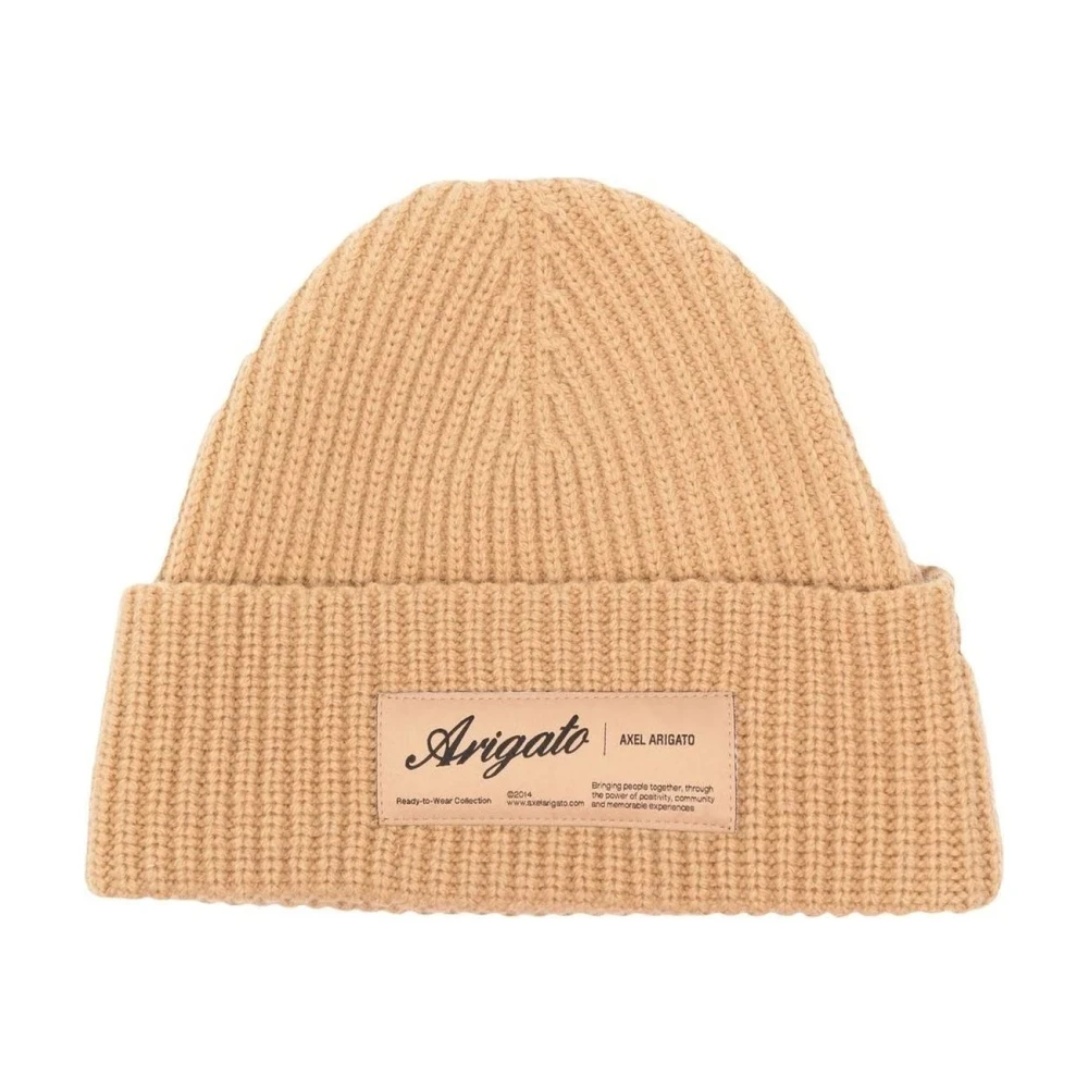 Axel Arigato Stijlvolle Unisex Bruine Beanie Brown Unisex