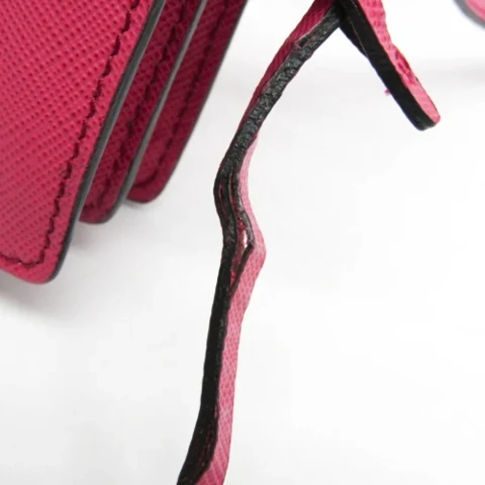 Prada Vintage Pre-owned Leather shoulder-bags Pink Dames