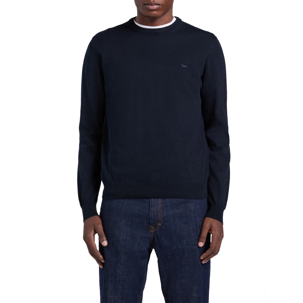 Harmont & Blaine Men's Blue Harmont Blaine Jumpers - Round-Neck Knitwear - Xl - Knitwear
