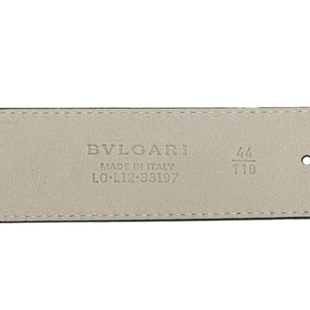 Bvlgari Vintage Pre-owned Leather belts Black Heren