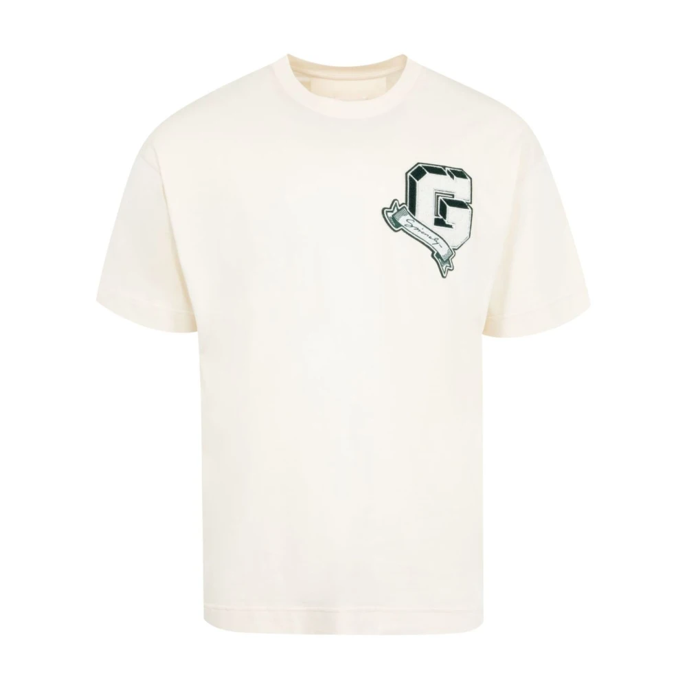 Givenchy Logo Appliqué Crew Neck T-shirts White Heren