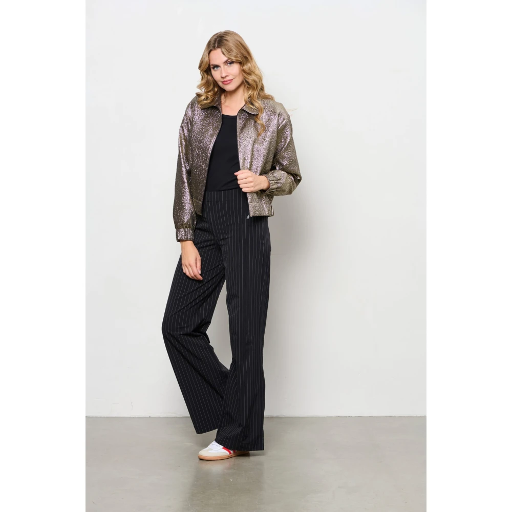 &Co Woman Wijde Broek Zomerse Stijl Black Dames