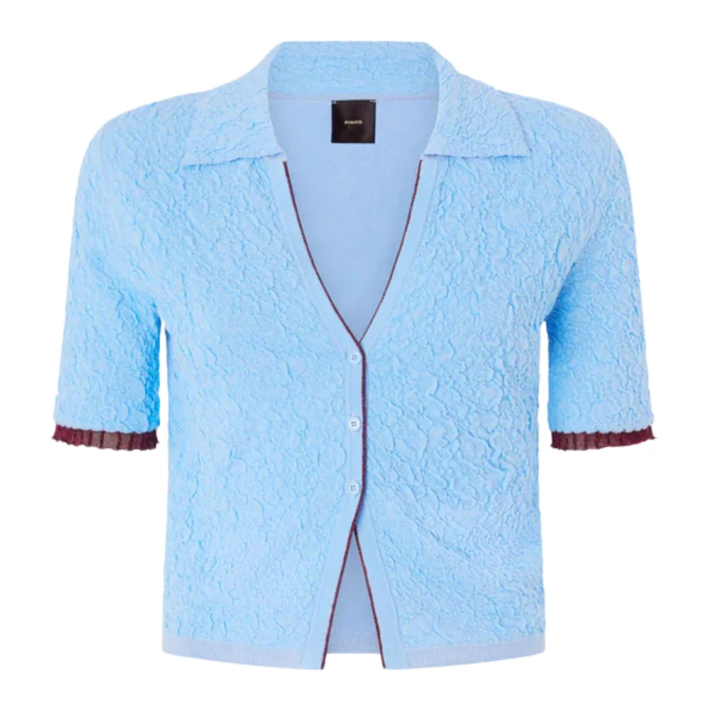 Pinko Women's Blue Lampo Cardigan - Cardigans - M - Knitwear
