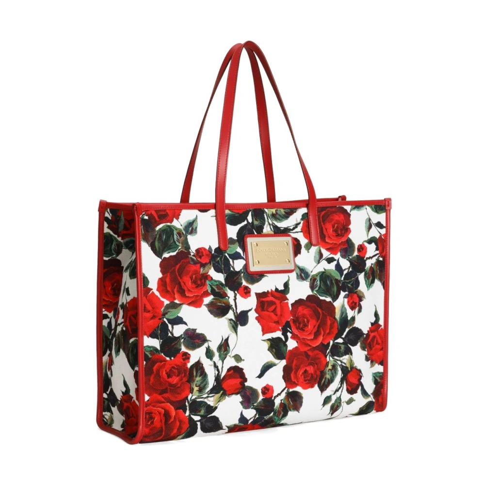 Dolce & Gabbana Rode Rozen Tassen met Magnetische Sluiting Multicolor Dames