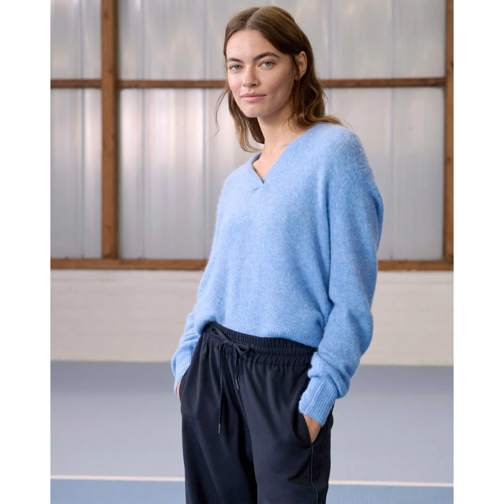 Opus Stijlvolle Pullover met Pasunna Detail Blue Dames