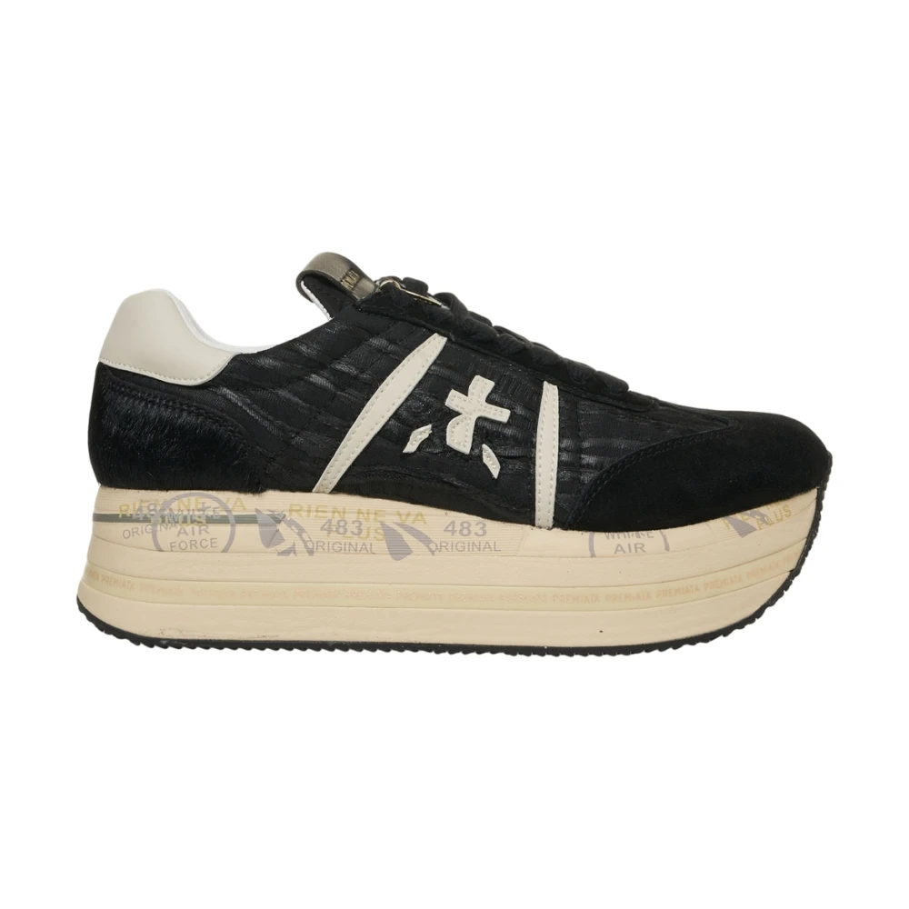 Premiata Stijlvolle Platform Sneakers in Dames Schoenen Zwart