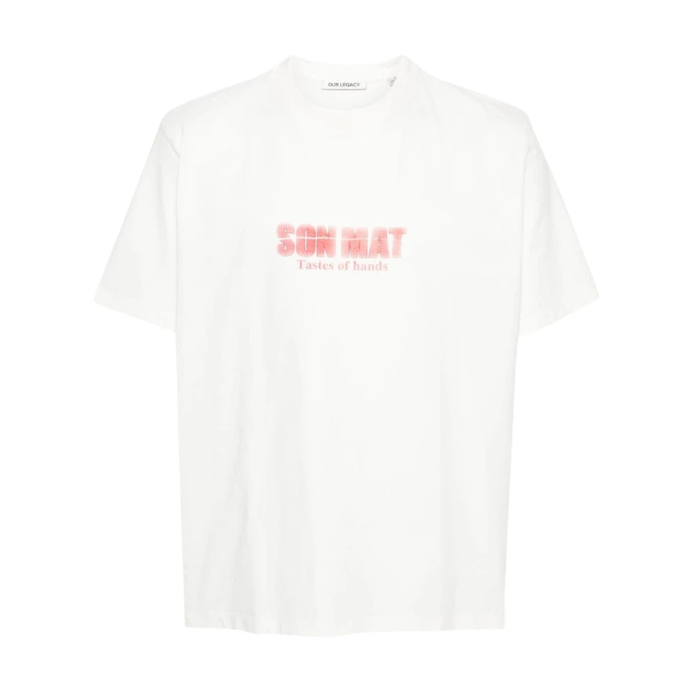 Our Legacy Son-Mat Print Box T-shirt White, Herr