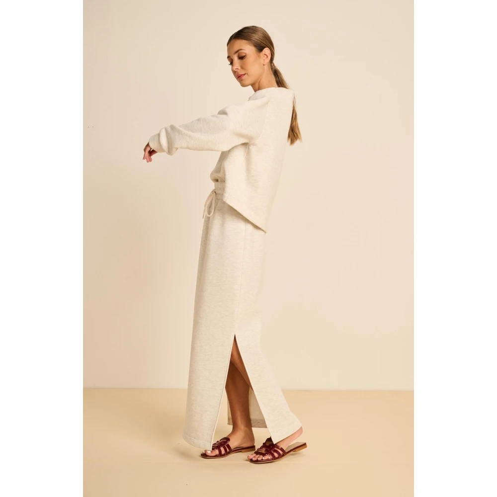 March23 Estelle Rok Beige Dames