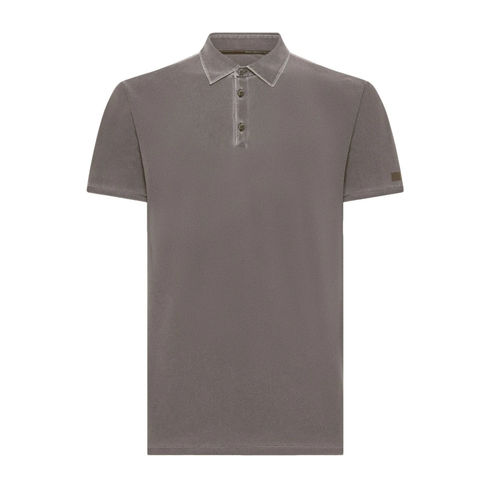 Rrd Men's Brown Polo Shirts, 2XL, Vintage Polo Shirt With Technical Fabric