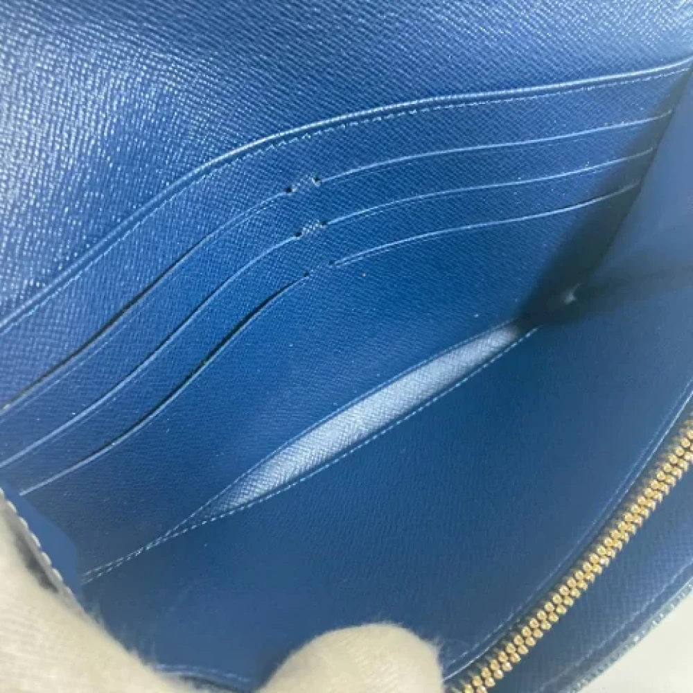 Louis Vuitton Vintage Pre-owned Denim wallets Blue Dames