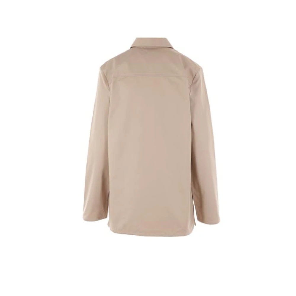 TotêMe Beige Organisch Katoenen Twill Overhemd Beige Dames
