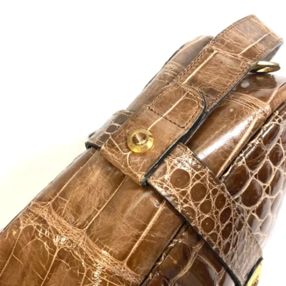 Dior Vintage Pre-owned Fabric dior-bags Brown Dames