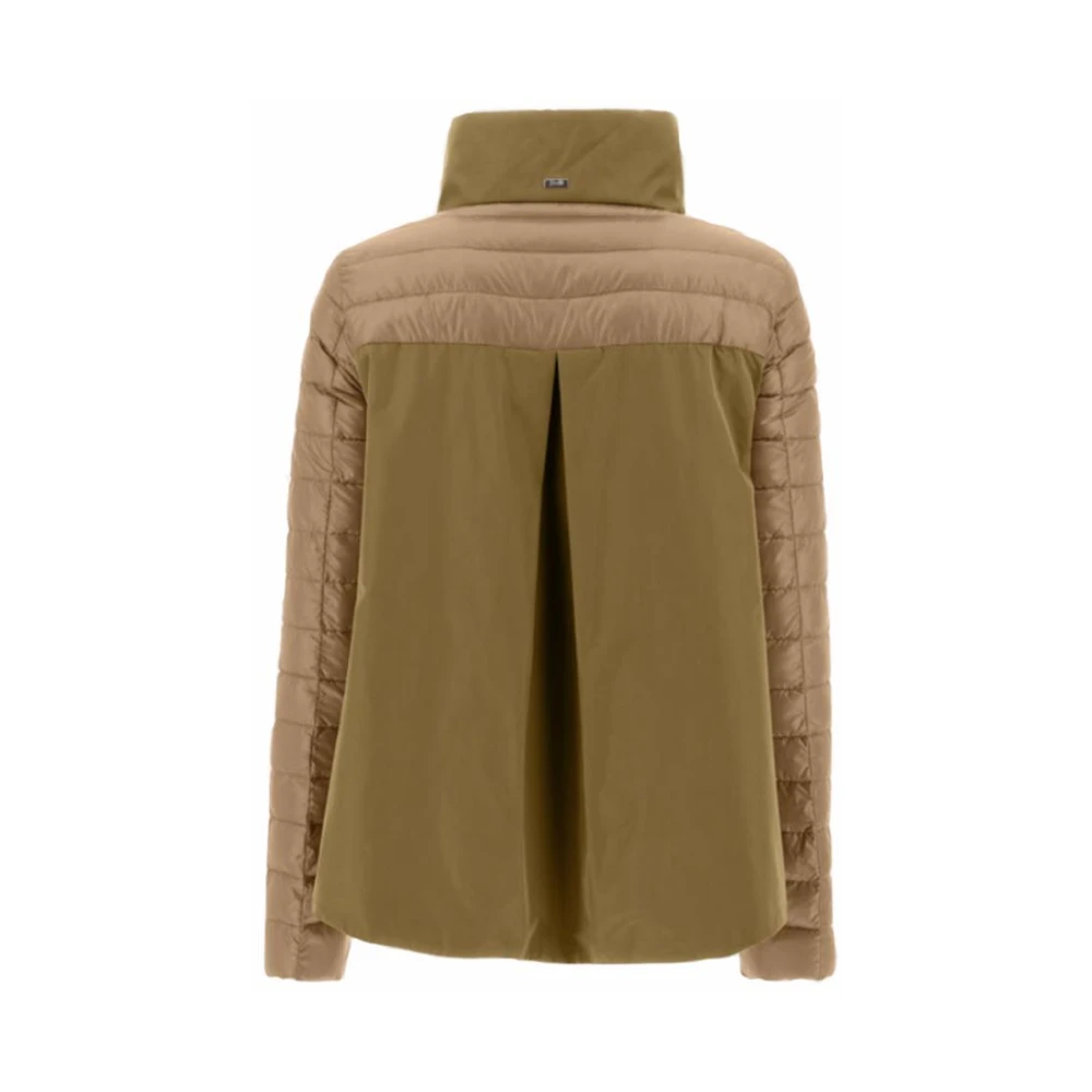 Herno Chic Bomberjack met hoge kraag Brown Dames