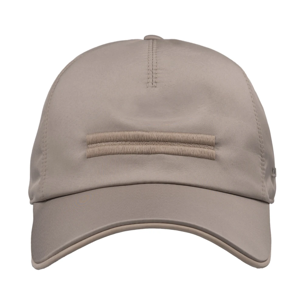 Ermenegildo Zegna Bruine Baseballpet met Logo Borduursel Brown Heren