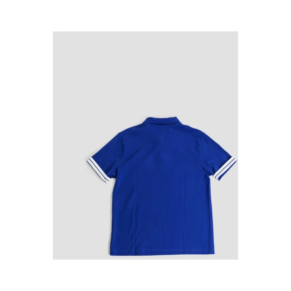 Burberry Blauw Katoenen Piqué Poloshirt Blue Heren