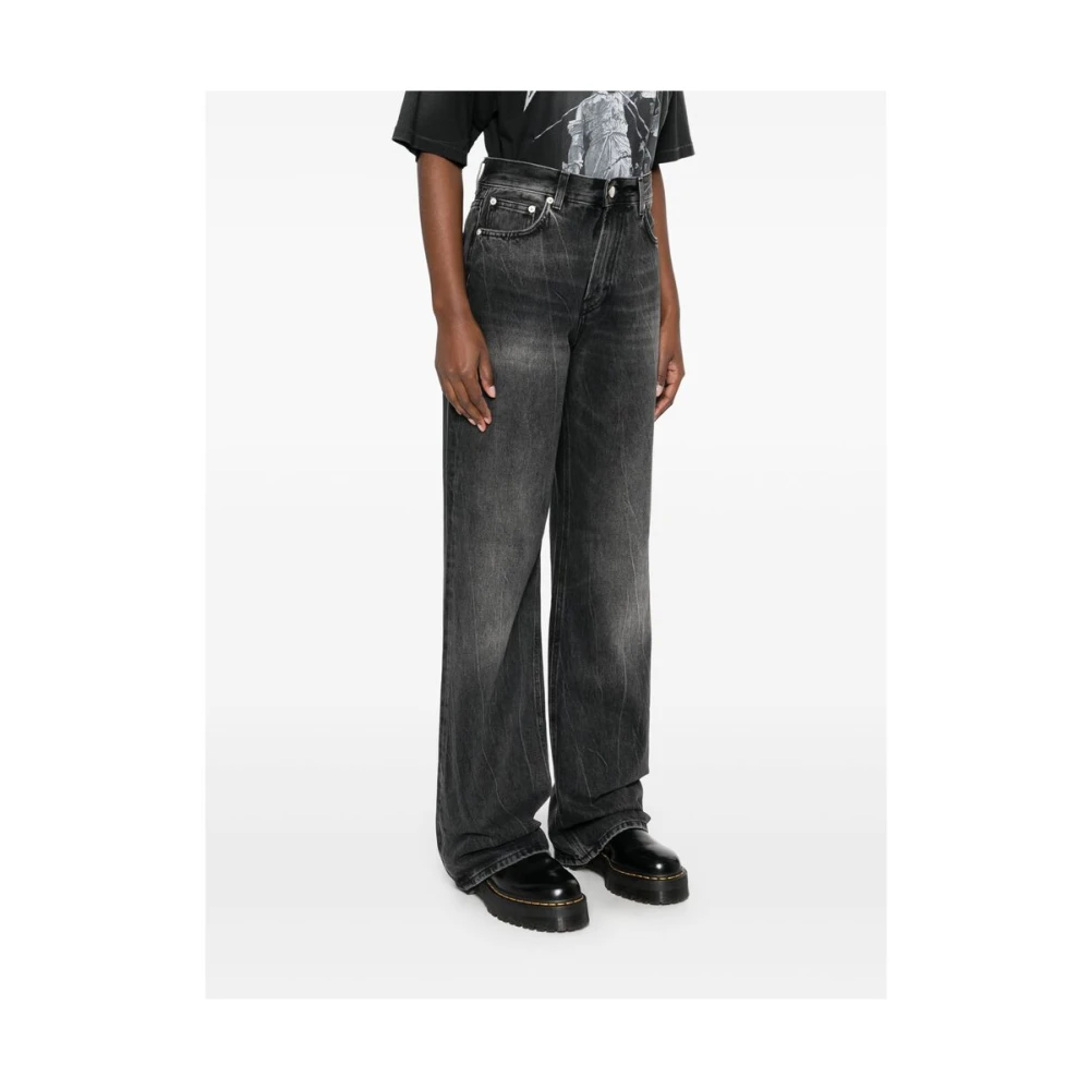 Haikure Zwarte Klassieke Jeans met Vijf Zakken Black Dames