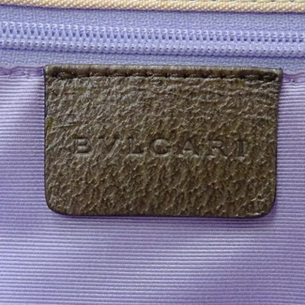 Bvlgari Vintage Pre-owned Canvas shoulder-bags Pink Dames