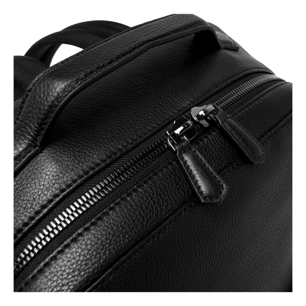 Gianni Chiarini Zwarte Leren Schoudertas Florence Black Heren