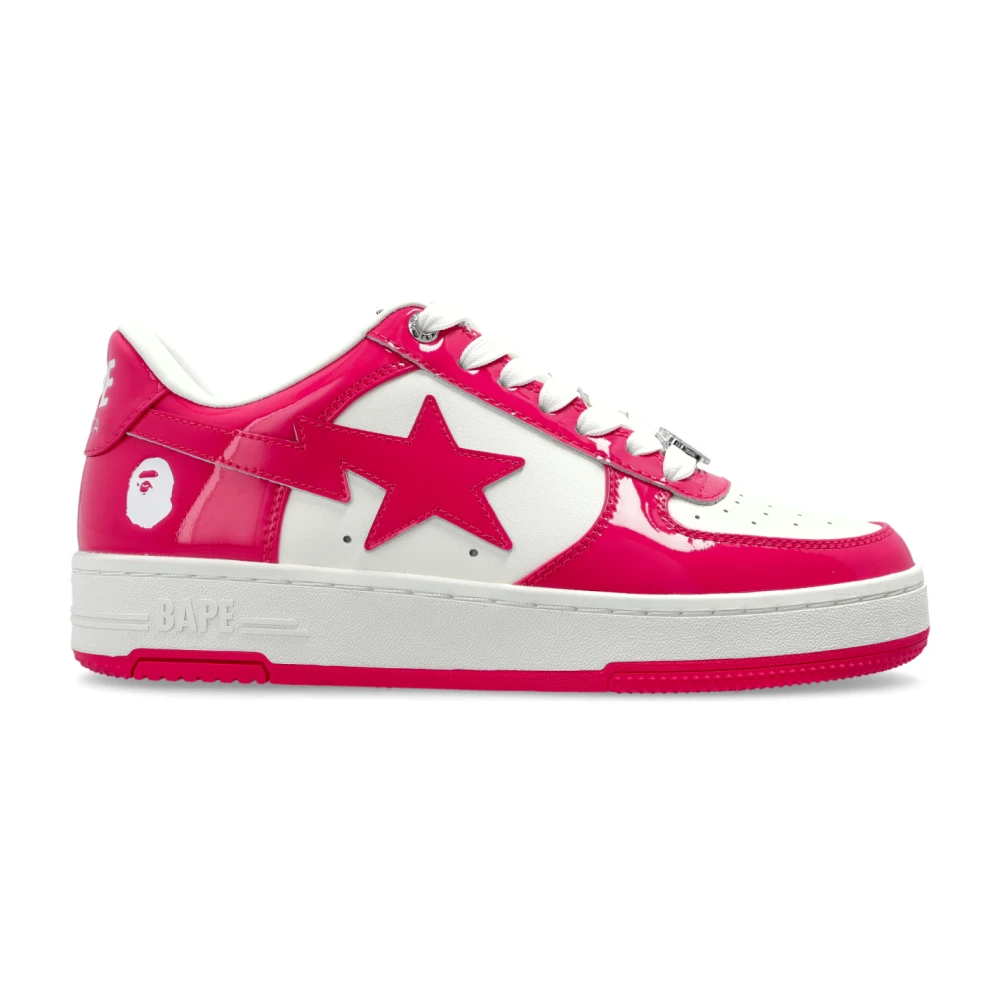 A Bathing APE Logo Sportschoenen Dames Schoenen Roze