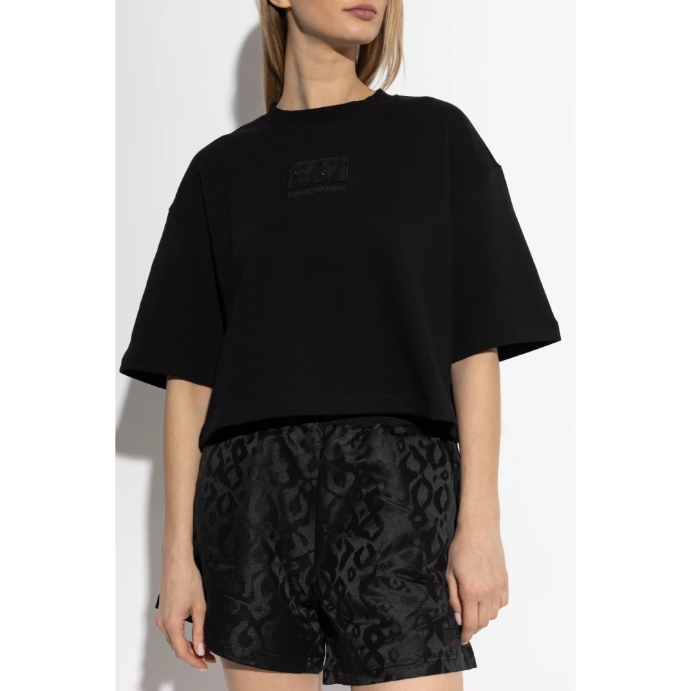 Emporio Armani EA7 T-shirt uit de collectie Black Dames