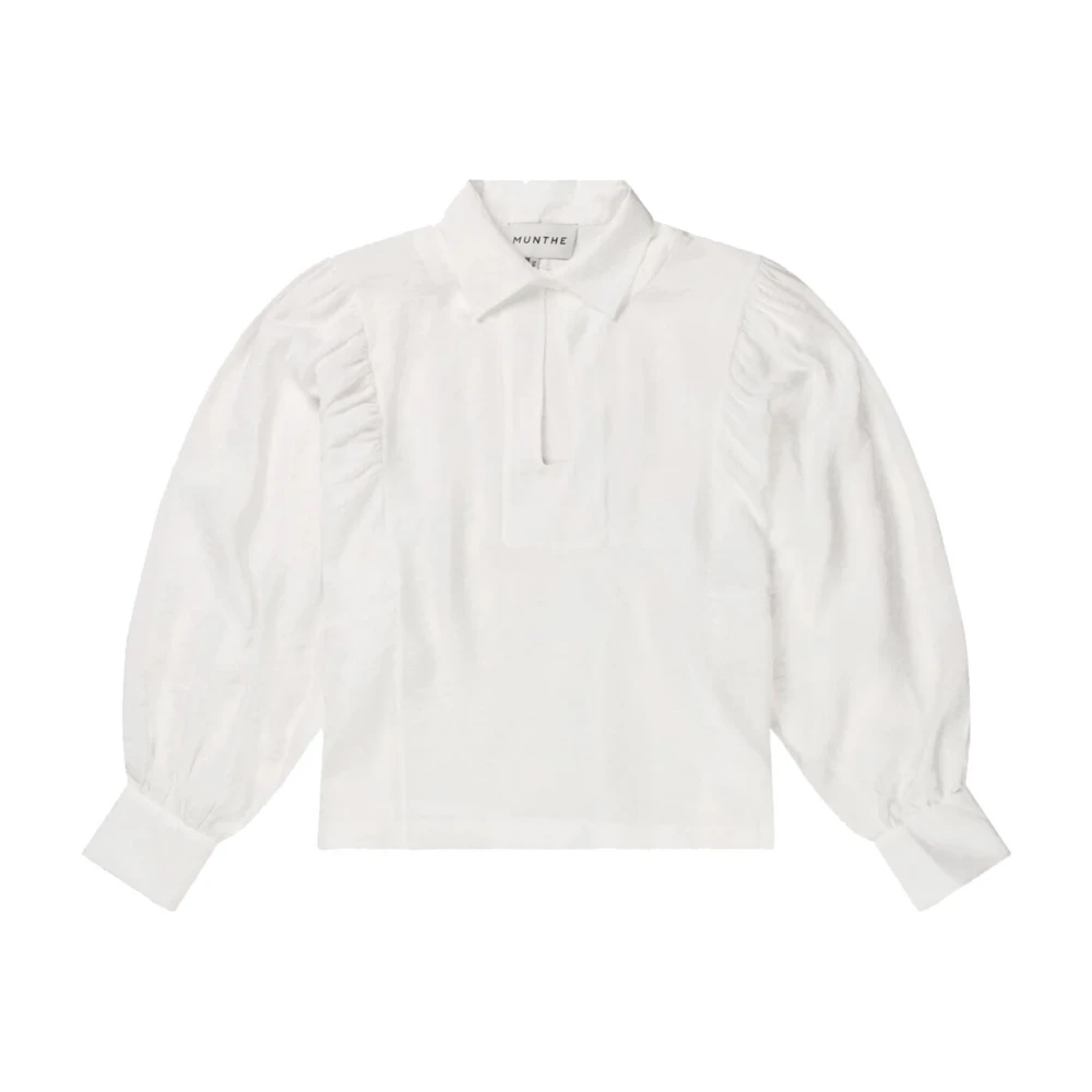 Munthe Elegante Shellcu Top & T-Shirt White Dames