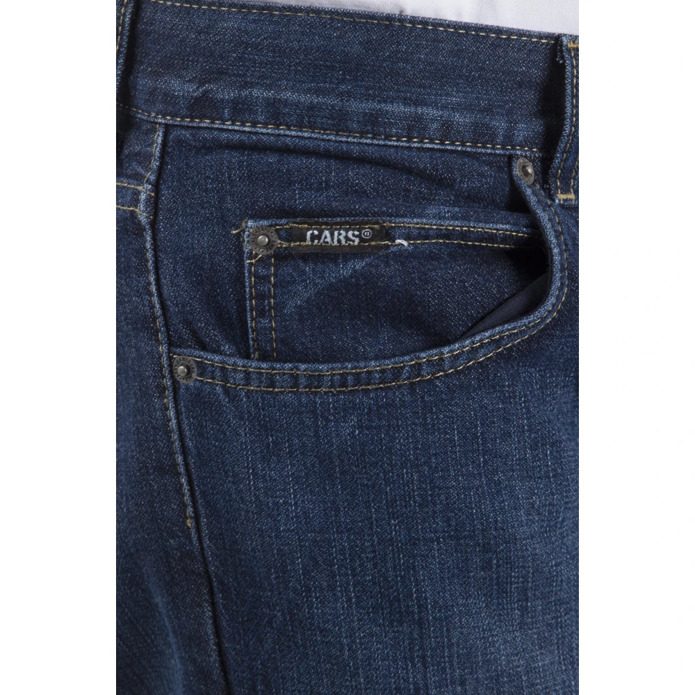 Cars Jeans Booster Dark Used Blue Heren