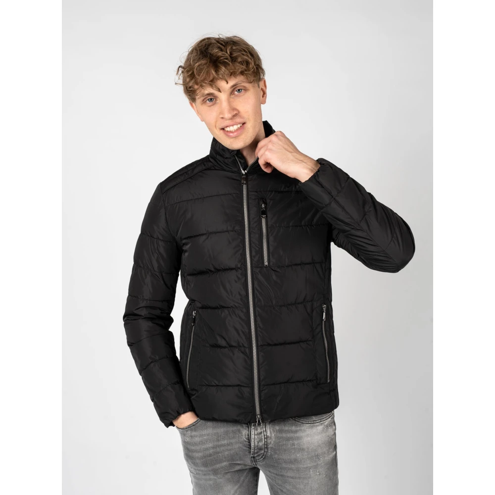 Geox Gewatteerde Winterjas Black Heren