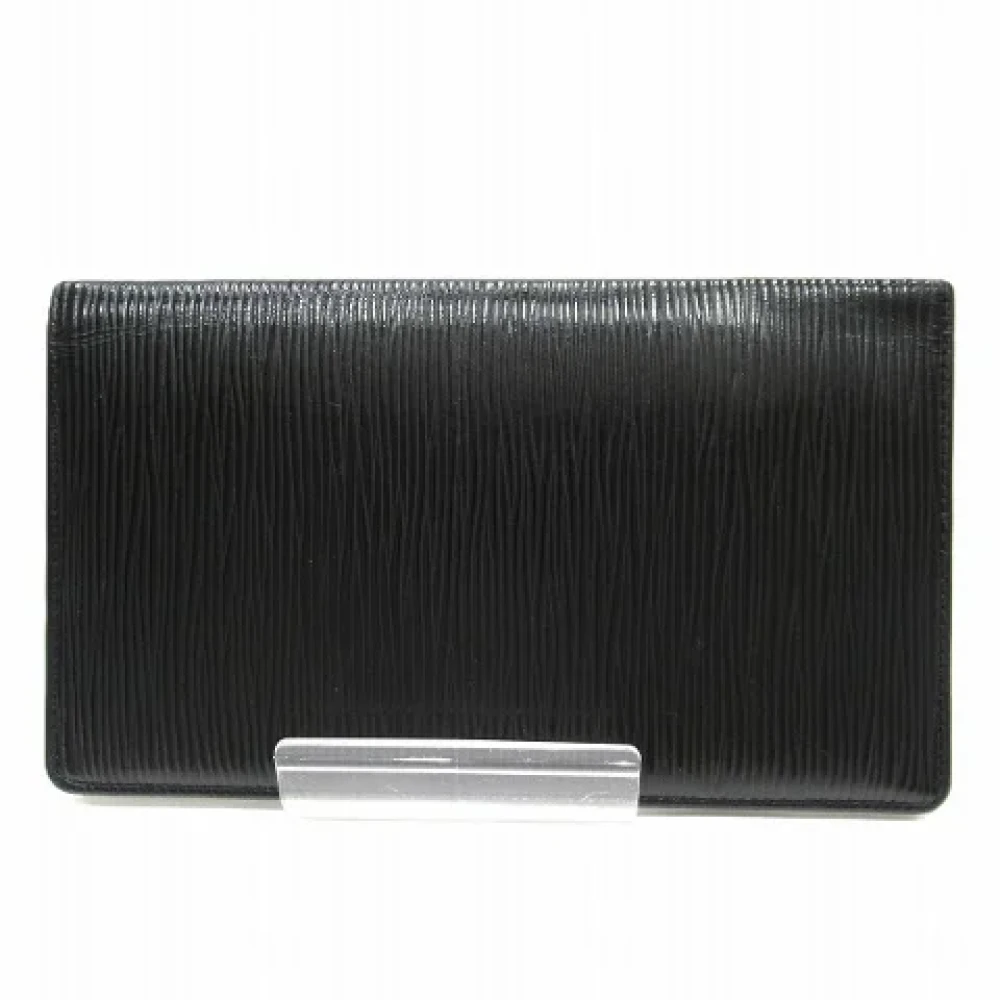 Louis Vuitton Vintage Pre-owned Leather wallets Black Heren
