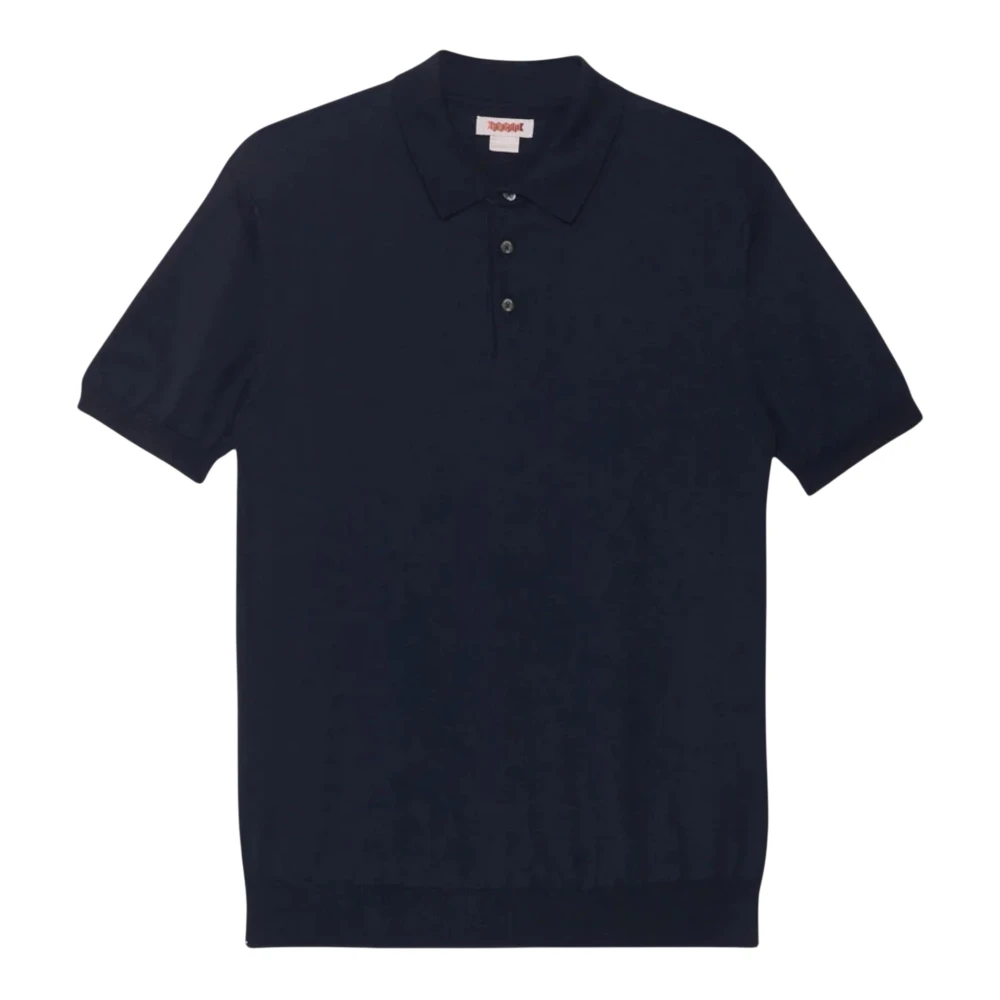 Baracuta Men's Blue Polo Shirts, M, Polo Knit Cotton