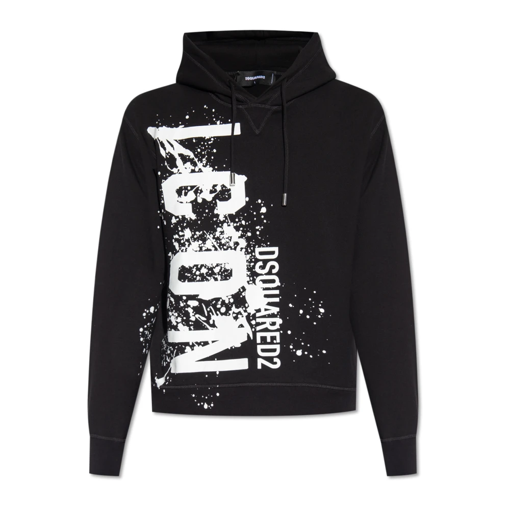 Dsquared2 Icon Splash Cool Fit Sweaters Black Heren