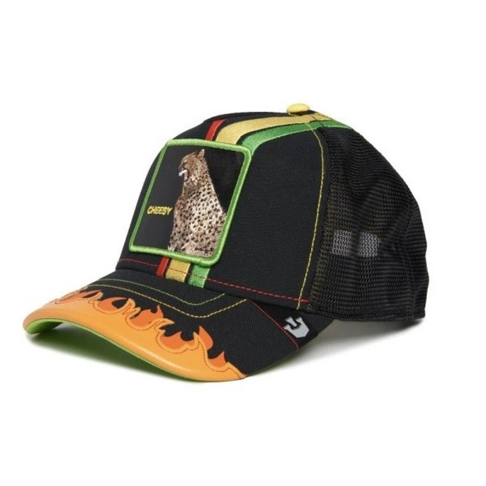Goorin Bros Luipaardprint Truckerpet Black Unisex