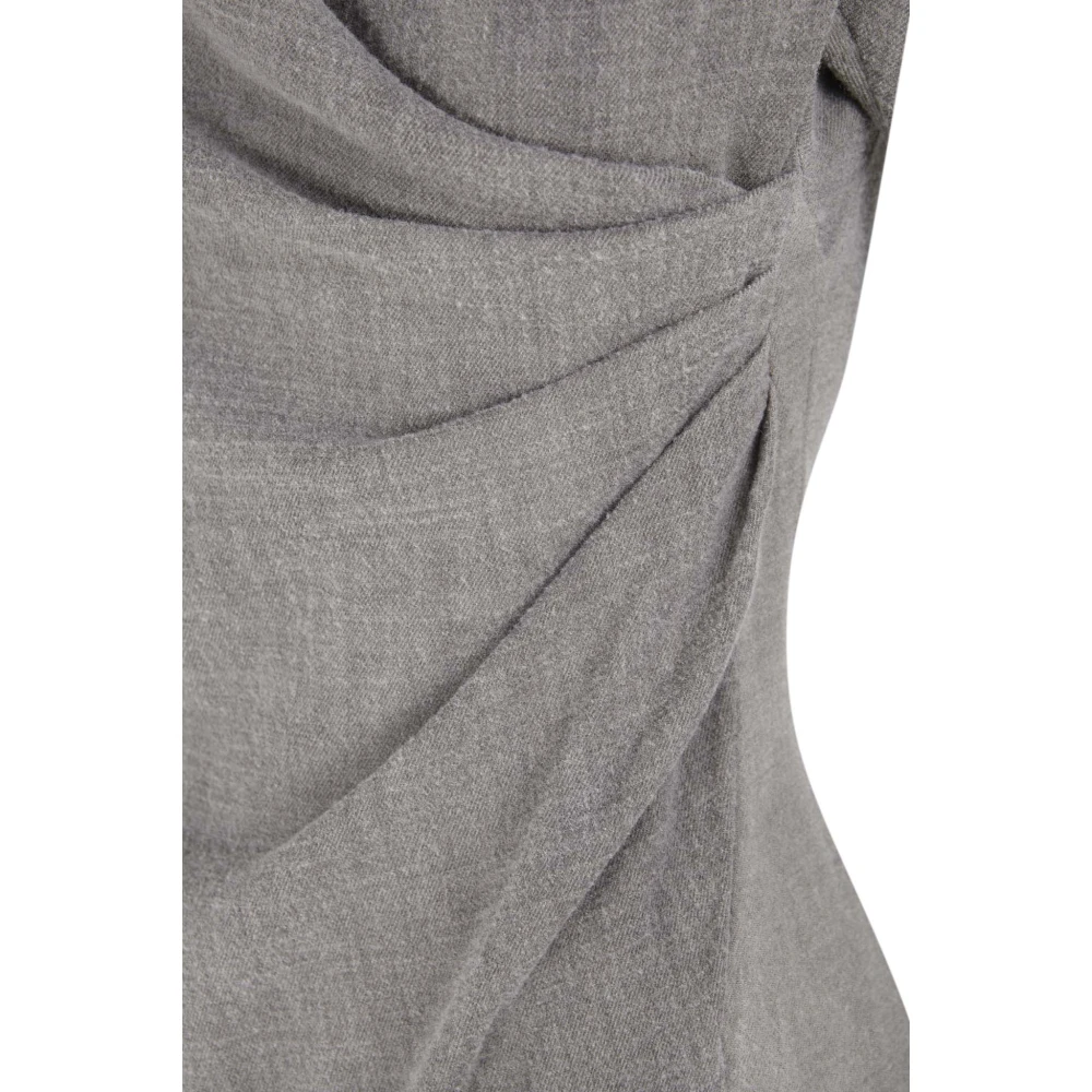 Cortana Felicita midi jurk van maagdelijke wol Gray Dames