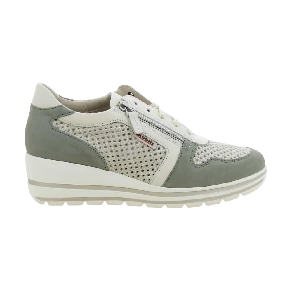 Mobils Platte Damesschoenen Platina Abby Perf Dames Schoenen Groen