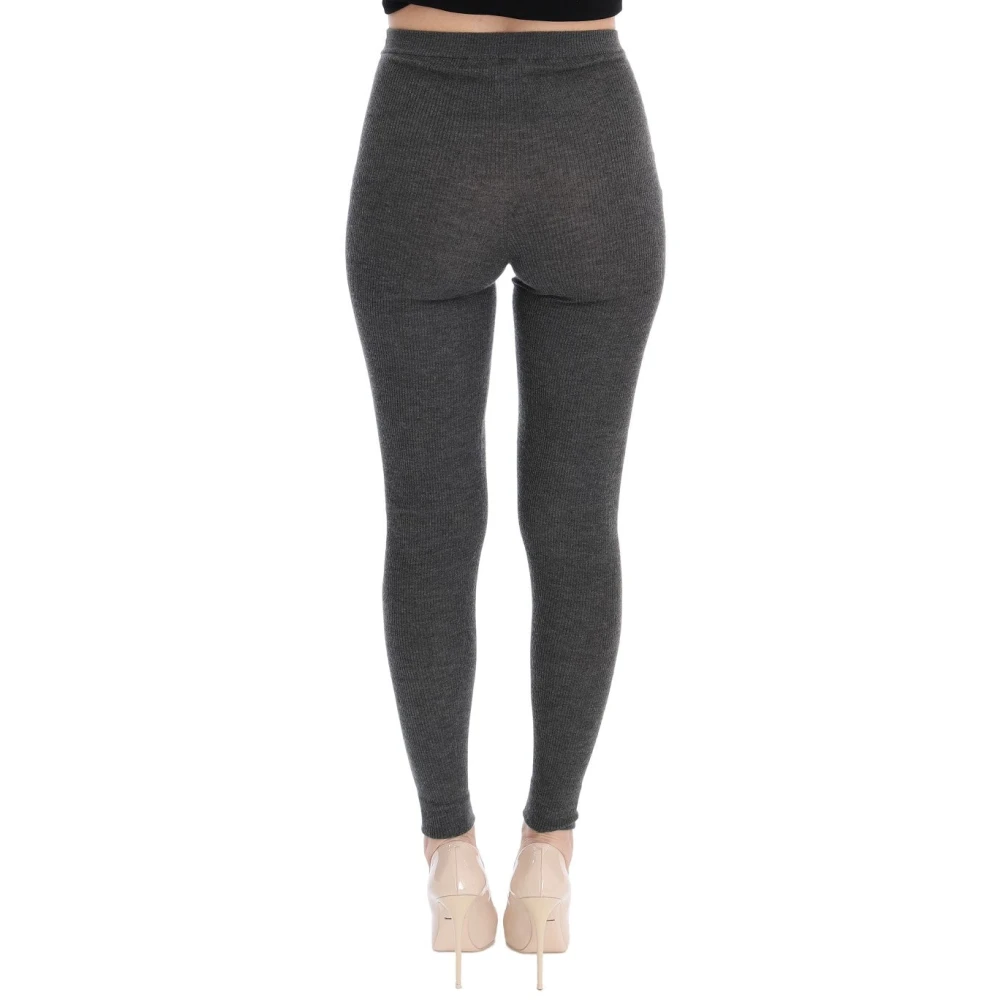 Dolce & Gabbana Luxe hoog getailleerde kasjmier panty's Gray Dames