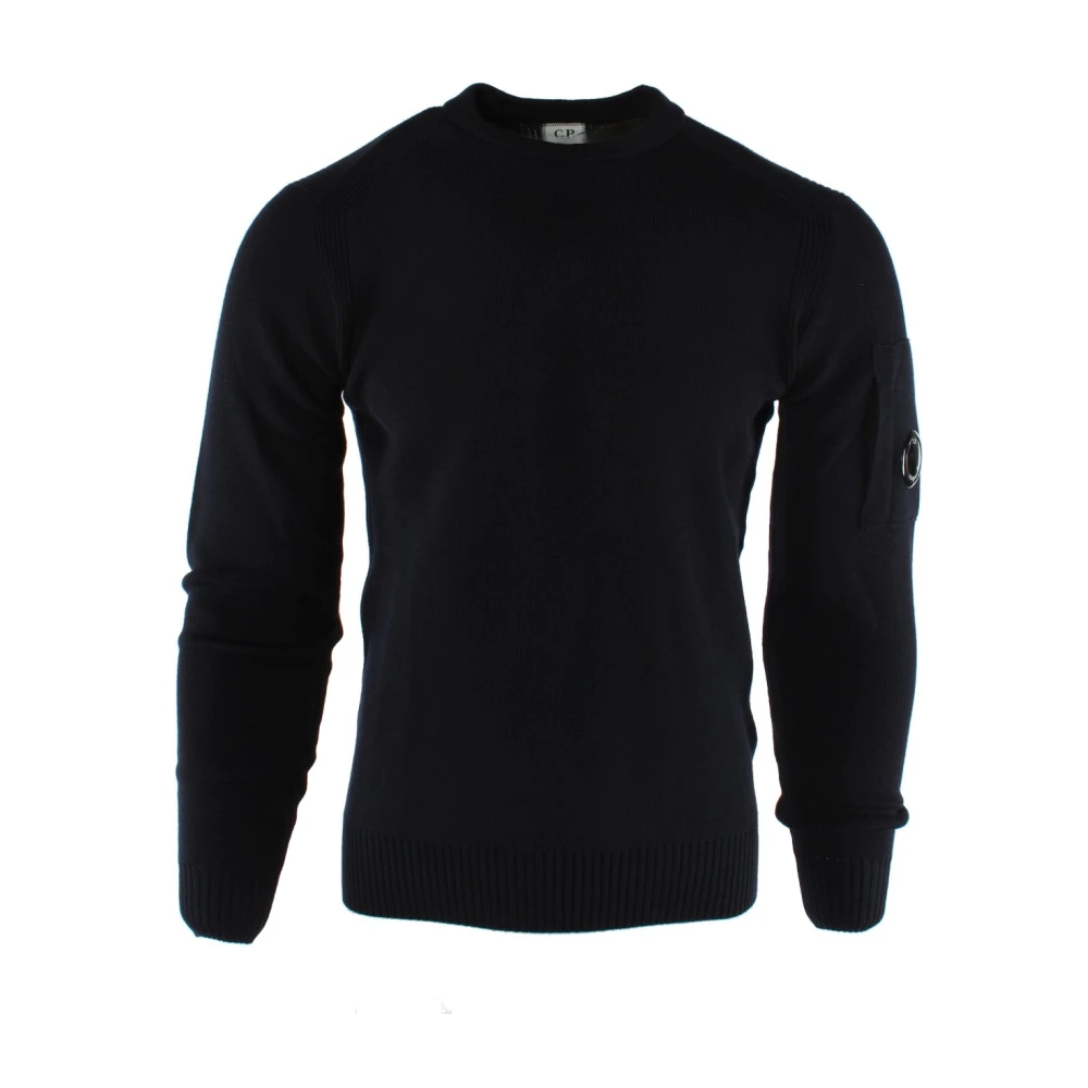 C.P. Company Blauwe Wol-Polyester Trui voor Heren Blue Heren