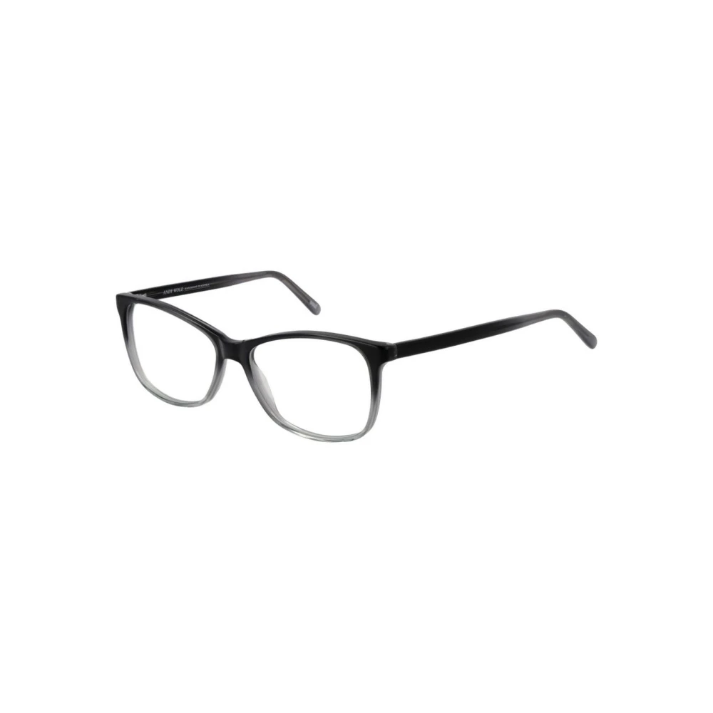 Andy Wolf Unisex Black Cat Eye Optical Frames With Branded Case