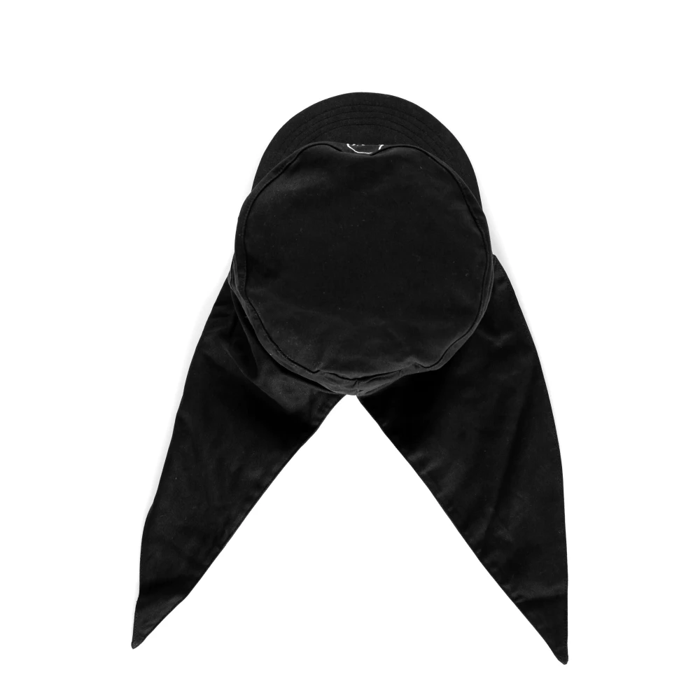 Brain Dead Logo Gestikte Bandana Tie-Back Hoed Black Heren