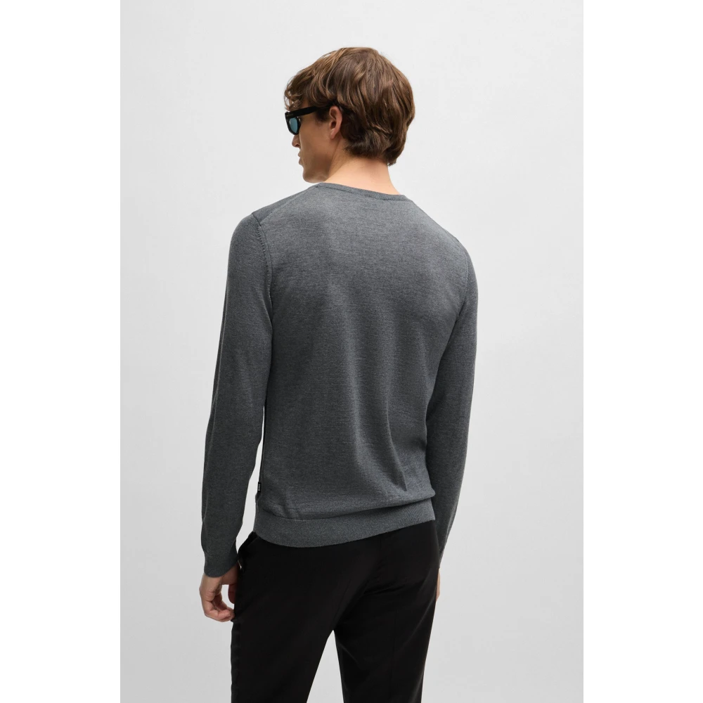 Hugo Boss Essentiële Gedefinieerde Pasvorm Sweater Gray Heren