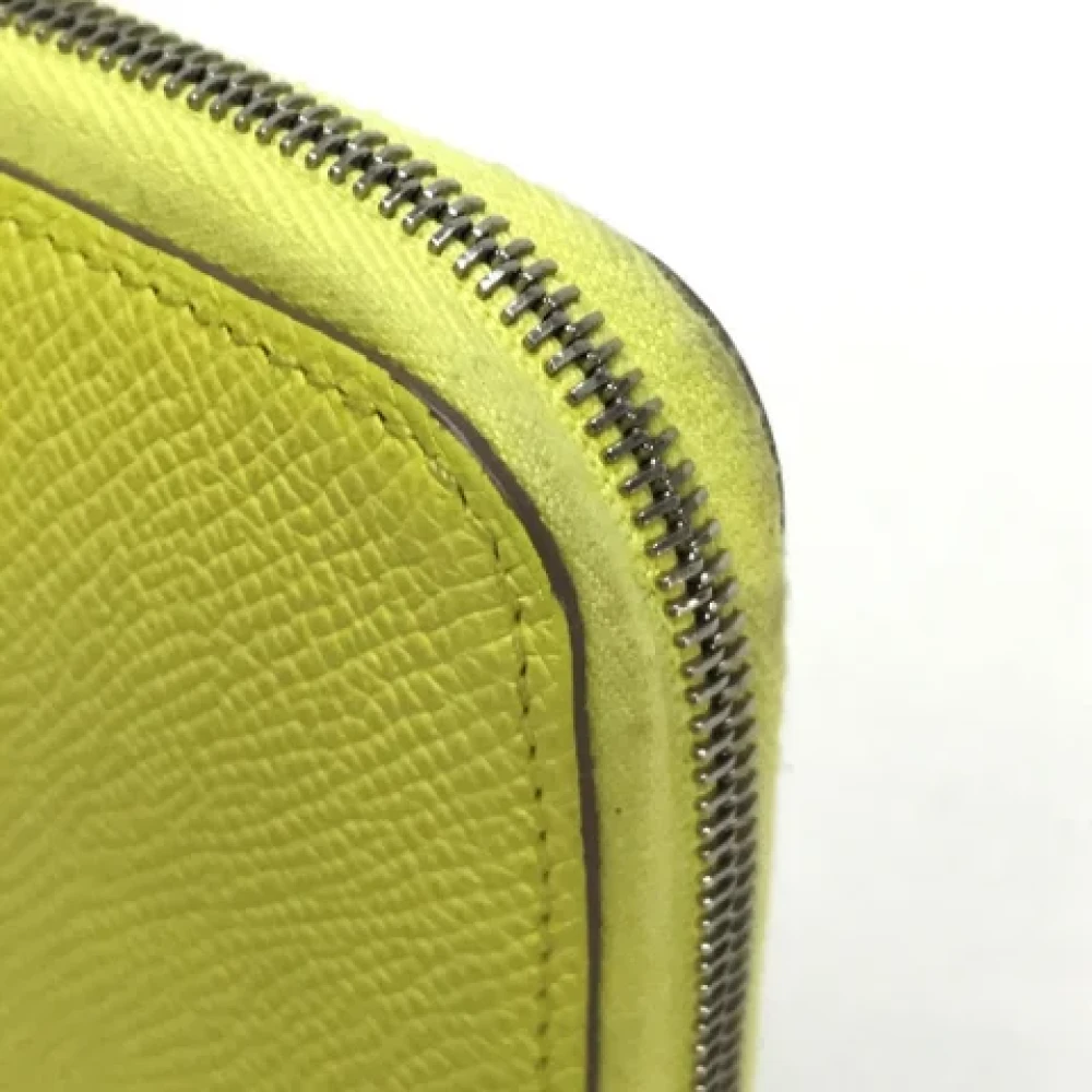 Hermès Vintage Pre-owned Leather wallets Green Dames