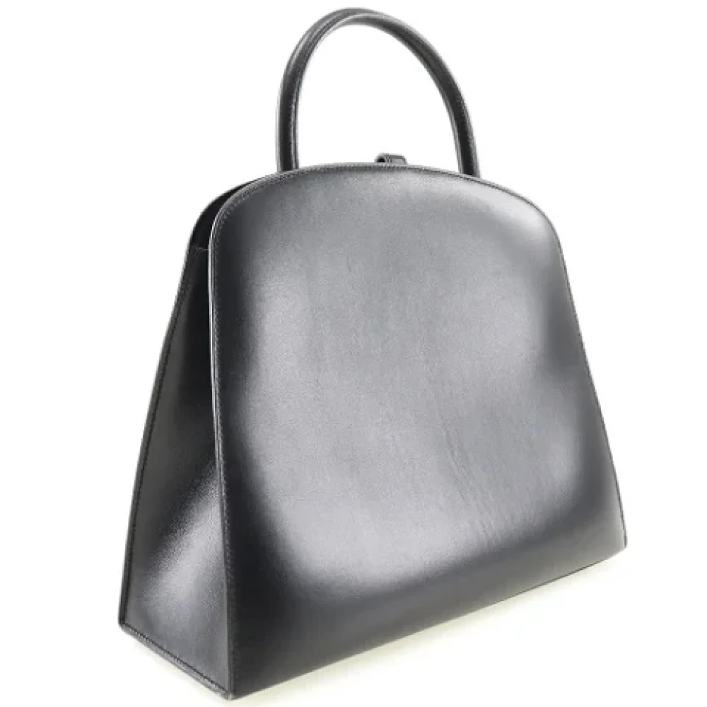 Hermès Vintage Pre-owned Leather handbags Black Dames