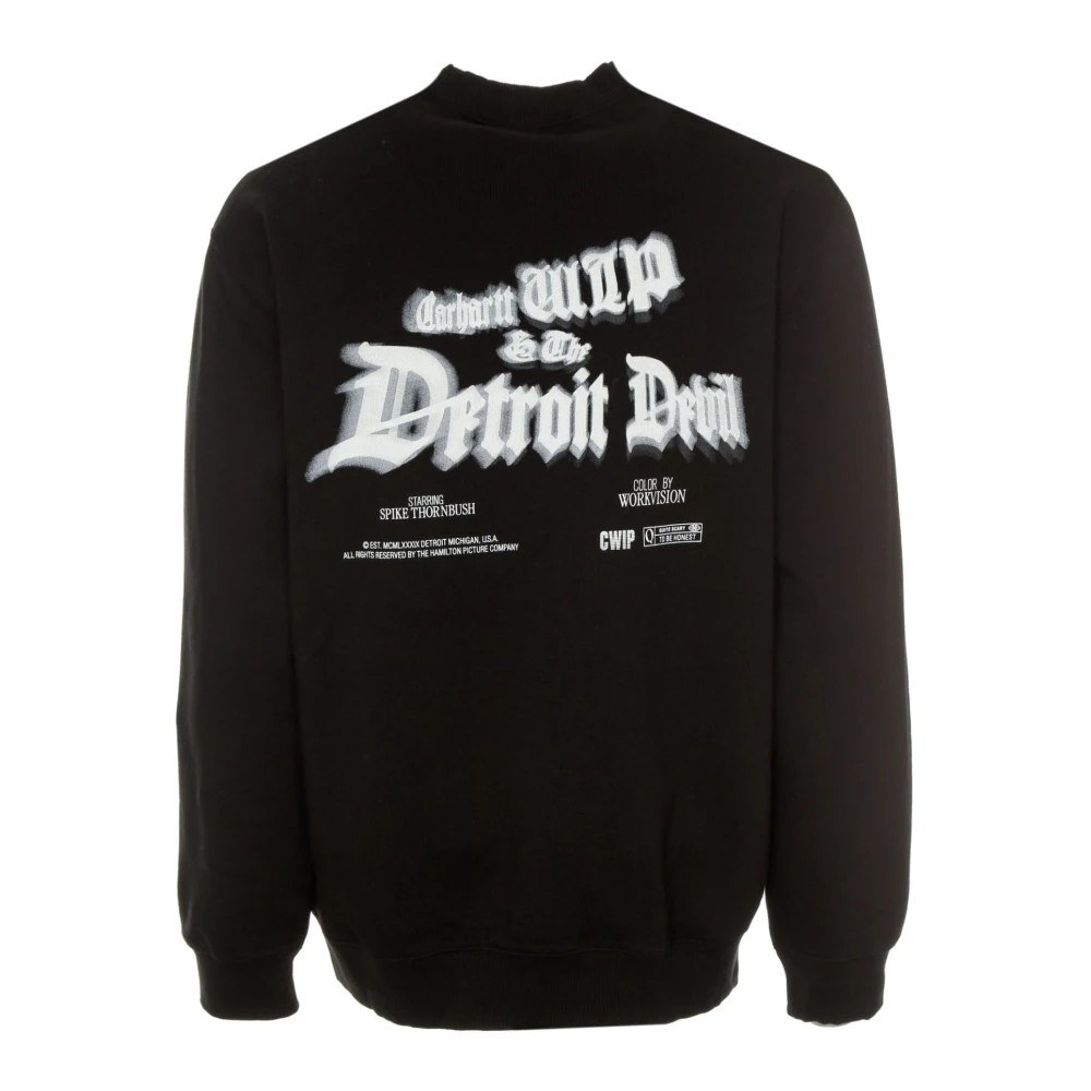 Carhartt WIP Grafische Print Sweatshirt Loose Fit Black Heren