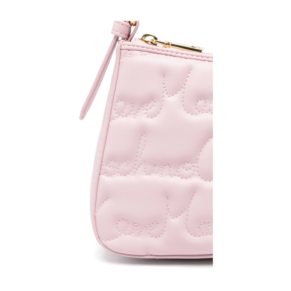 Love Moschino Roze Gewatteerde Schoudertas Pink Dames