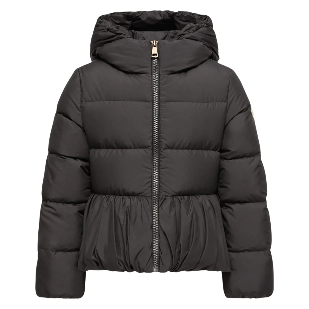 Moncler Elizaveta Hooded Down Jacket for Girls in Black, Size: 4Y - Image 3