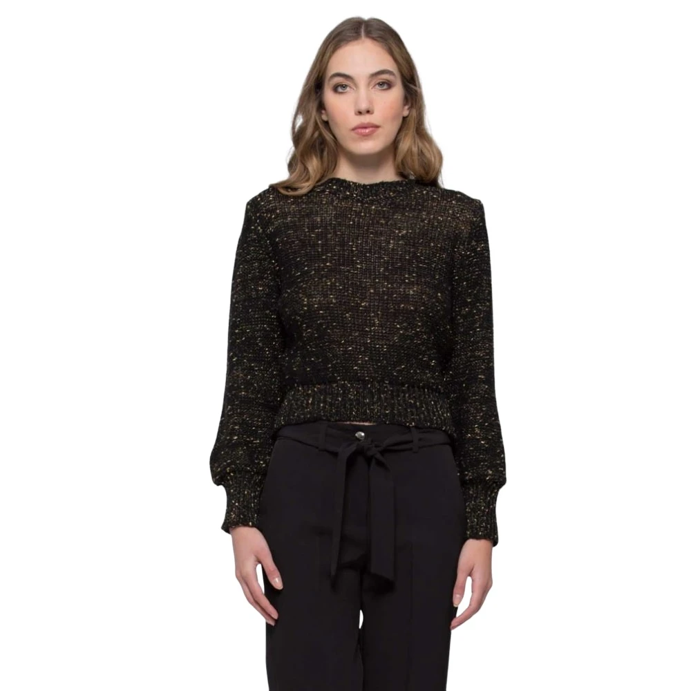 Kocca Ronde Hals Trui Black Dames