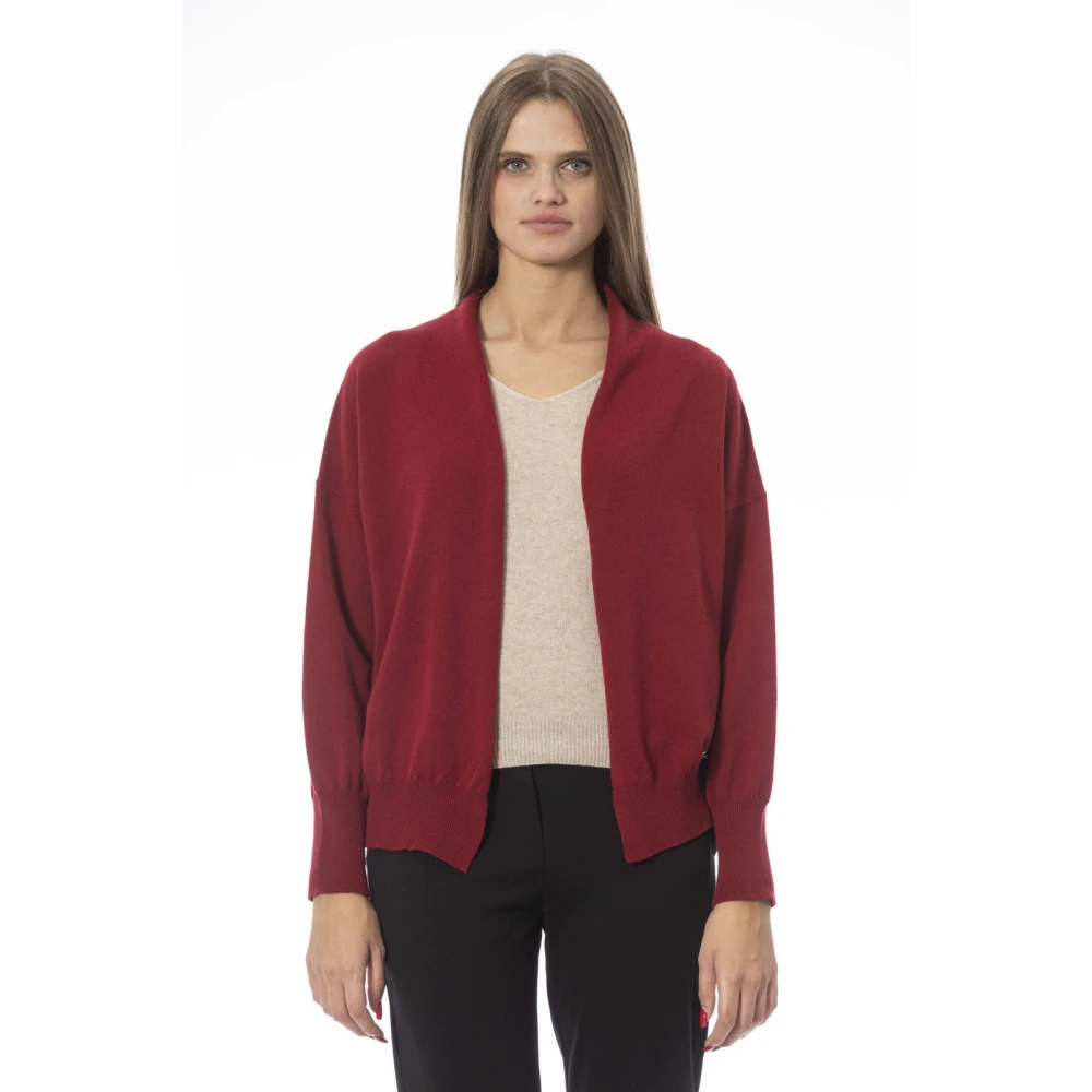 Baldinini Trendy Vest met Metalen Monogram Red Dames