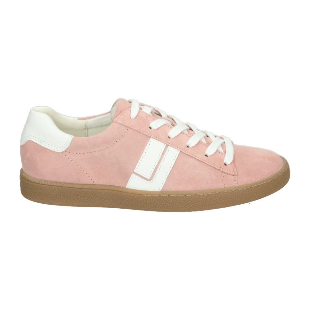 Paul Sportieve Lage Damesschoenen Suède Dames Schoenen Roze