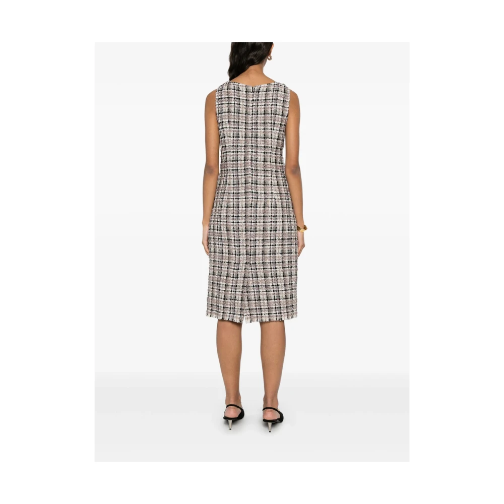 Charlott Witte Mouwloze Jurk met Zakken Multicolor Dames