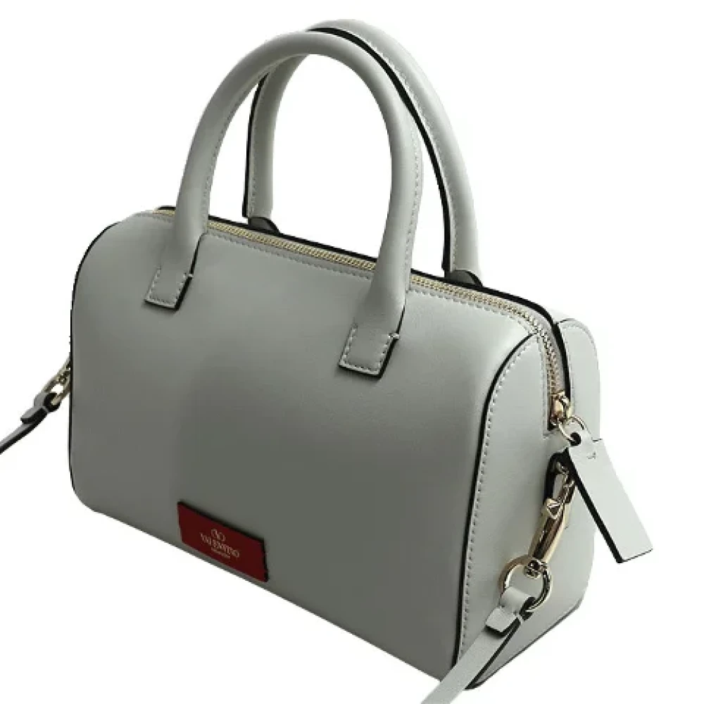 Valentino Vintage Pre-owned Leather handbags Gray Dames