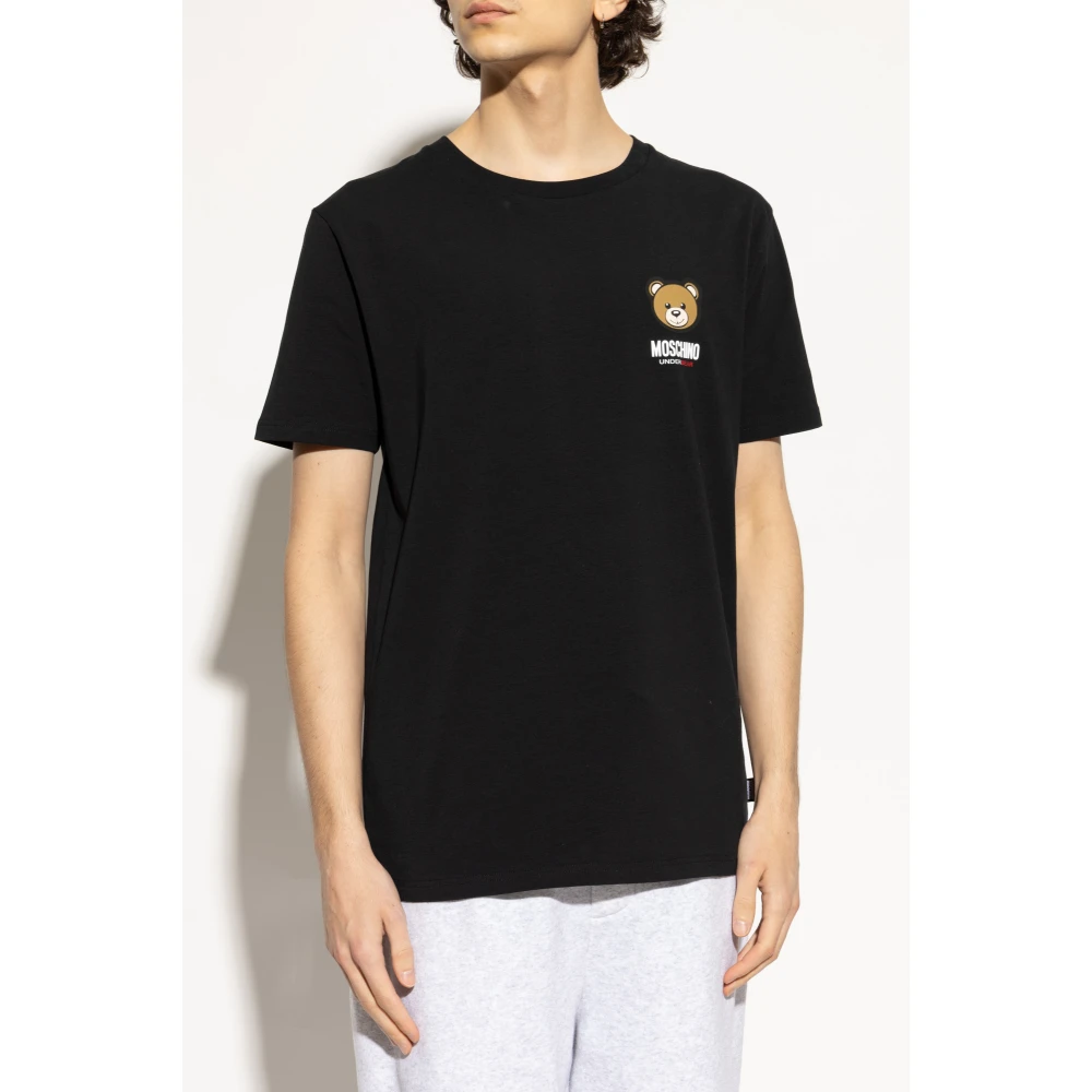 Moschino T-shirt uit de ondergoedcollectie Black Heren