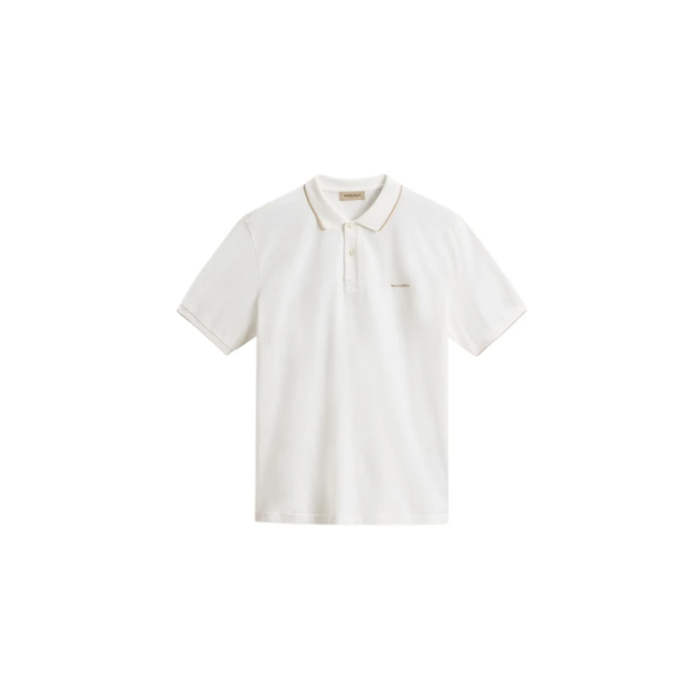 Woolrich White Polo Shirts, Male, 2XL, Monterey Polo